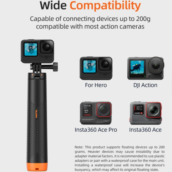 Telesin Floating Tripod Selfie Stick